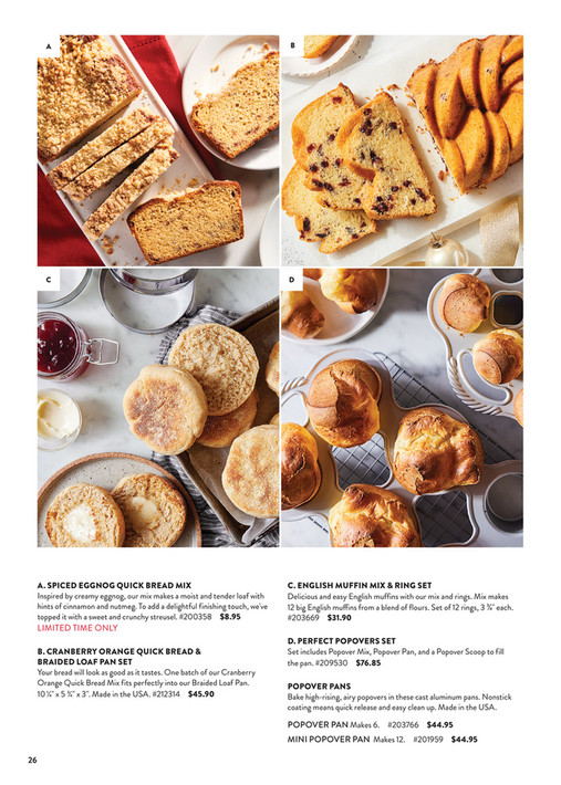 King Arthur Baking Company Holiday 2023 Issue 3 Page 26 27 3950