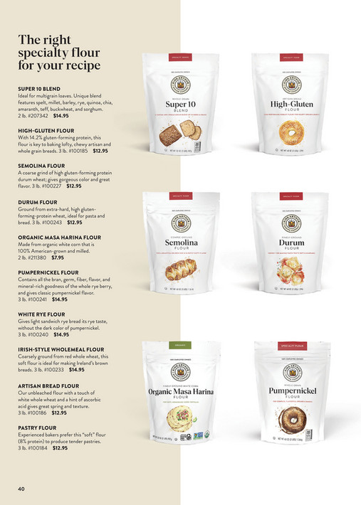 King Arthur Baking Company catalog - Page 40-41