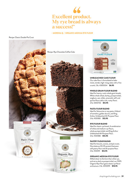 King Arthur Baking Company catalog - Page 38-39