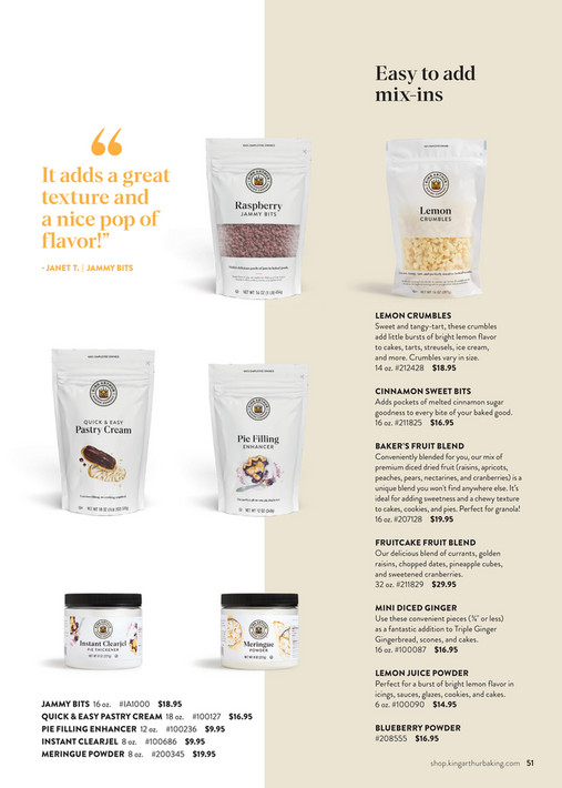 King Arthur Baking Company catalog Page 5051